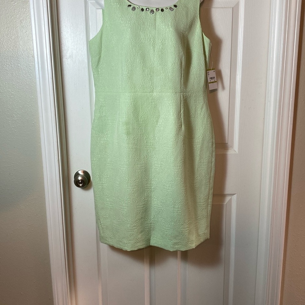 New Dress Nipon Boutique Romance Jewel Rhinestone Snake-Skin-Textured Seafoam 14 - Picture 6 of 11